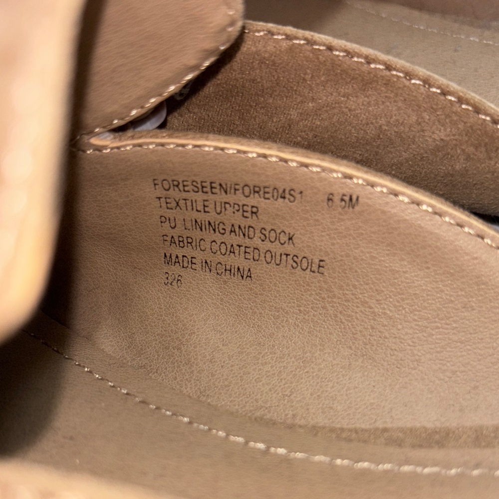 #6. 🆕 NWOT Steve Madden Forseen Tan Suede Mules with Gold Chain - Picture 5 of 9